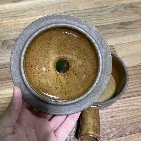 Ceramic Soup Bowls with Handles Casserole Pot With Lid Heat-Resistant (3 Pieces) - Picture 6 of 10